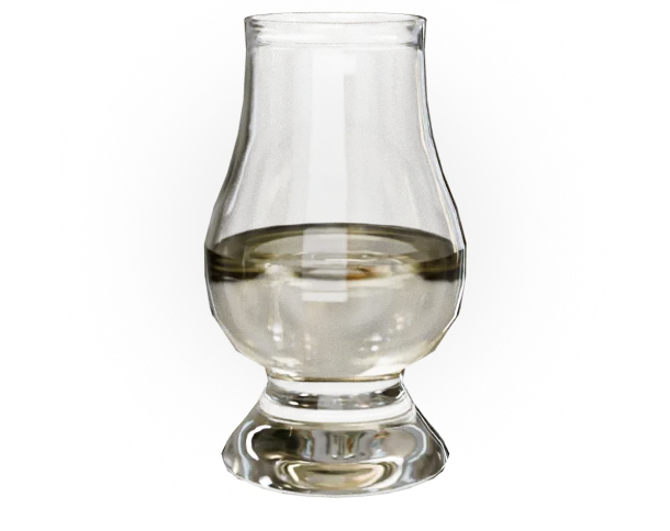 Glass of MUWA to drink neat